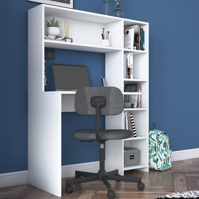Hanah Home HA104 - 2063 Escritorio de Estudio Escandinavo Blanco